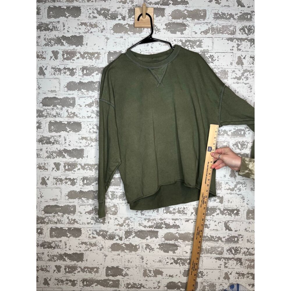 Aerie | women green crewneck distressed - Picture 5 of 10